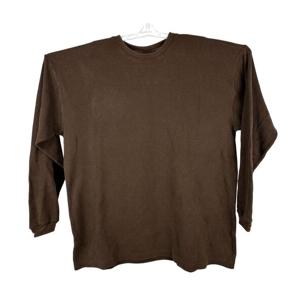 Russo Wear Heavy Duty Brown Long Sleeve Shirt Size 3XL - Picture 1 of 5